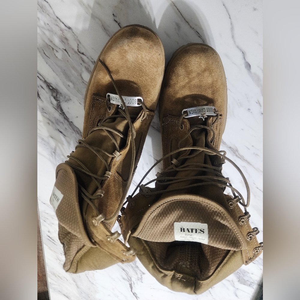 Bates Boot Campaign, Tan, Men Size 11 medium.